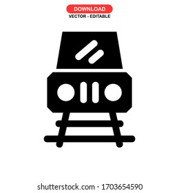 train icon or logo isolated sign symbol vector illustration - high quality black style vector icons
