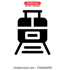 train icon or logo isolated sign symbol vector illustration - high quality black style vector icons
