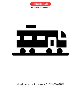train icon or logo isolated sign symbol vector illustration - high quality black style vector icons
