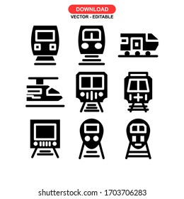 train icon or logo isolated sign symbol vector illustration - Collection of high quality black style vector icons

