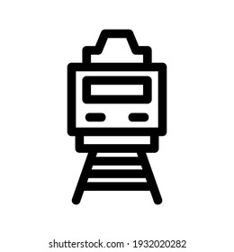 icono de tren o logotipo símbolo de señas aislado ilustración vectorial de alta calidad estilo negro iconos vectoriales
