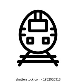 Zugsymbol oder Logo einzeln auf Zeichen, Vektorgrafik - hochwertige Vektorsymbole in schwarzem Stil
