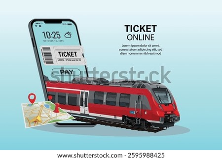 train icon logo sign ticket online service cargo express bullet face speed vacation modern app booking asia asian indian india vector template poster	