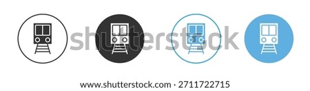 Train icon Logo Template Design set