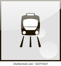 Train icon. Metro simbol.