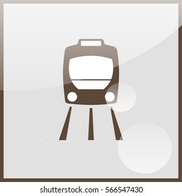 Train icon. Metro simbol.