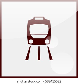 Train icon. Metro simbol.