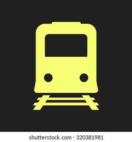 Train icon. Metro simbol. Railway station sign.