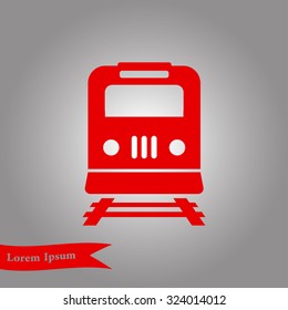 Train icon. Metro simbol. Railway station sign.
