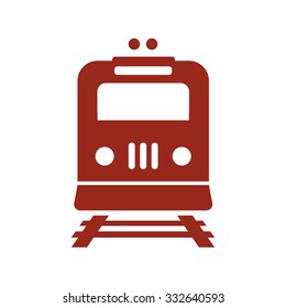 Train icon. Metro simbol. Railway station sign.