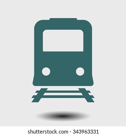 Train icon. Metro simbol. Railway station sign.