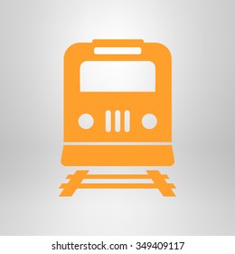 Train icon. Metro simbol. Railway station sign.