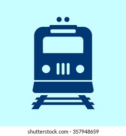 Train icon. Metro simbol. Railway station sign.