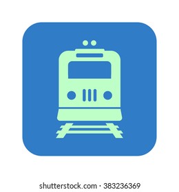 Train icon. Metro simbol. Railway station sign.