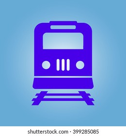 Train icon. Metro simbol. Railway station sign.