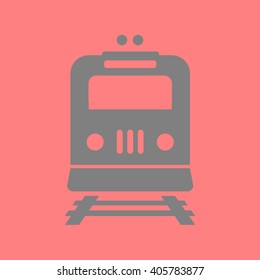 Train icon. Metro simbol. Railway station sign.