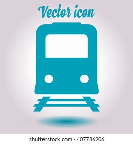 Train icon. Metro simbol. Railway station sign.