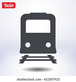 Train icon. Metro simbol. Railway station sign.