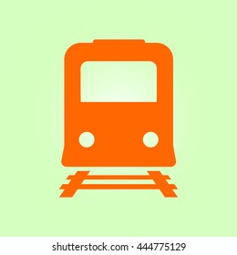 Train icon. Metro simbol. Railway station sign.