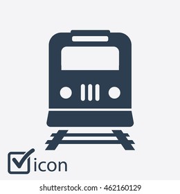 Train icon. Metro simbol. Railway station sign.