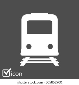Train icon. Metro simbol. Railway station sign.