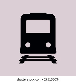Train icon. Metro symbol. Railway station sign.