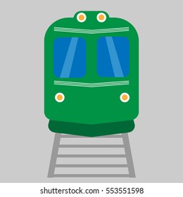 Train icon. Metro symbol. Railway station sign.