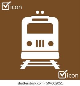 Train icon. Metro symbol. Railway station sign.