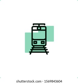Train icon for mobile and web design.