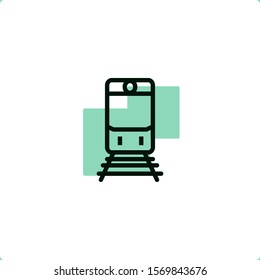 Train icon for mobile and web design.