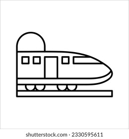 Train icon, Modern Transportation sign for graphic design, logo, Web site, social media, UI, mobile app, vector illustration on white background