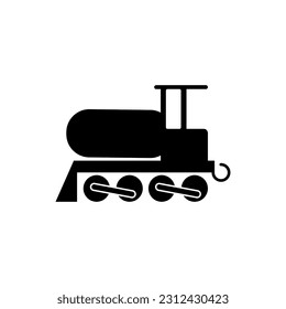 Train Icon. Old Transporter Symbol.