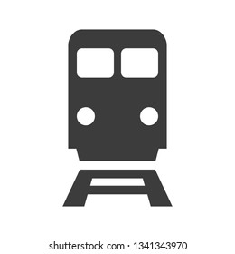 Train icon on white background. Vector illustration