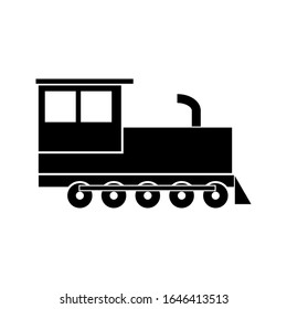 The train icon on white background