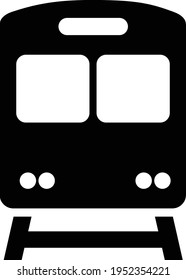 train icon on white background. train logo. flat style.
