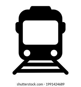 Icono de tren sobre fondo blanco