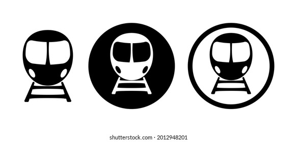 train icon on white background