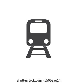 Train icon on the white background