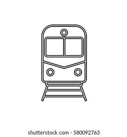 train icon on white background