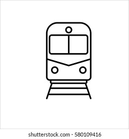 train icon on white background