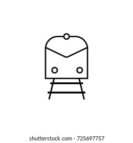 Train icon on white background