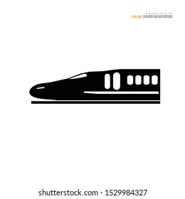 Train icon on white background.train design logo.vector illustration.    