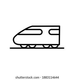 train icon outline style template. Trendy style, vector eps 10