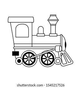 train icon over white background, vector illustration