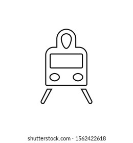 Train icon. Public transport symbol. Logo design element