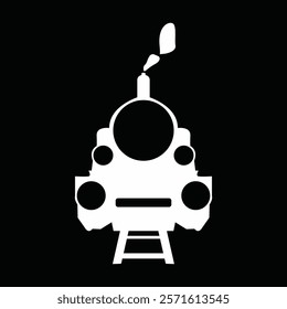 Train icon, Train, railroad , subway flat icon for transportation apps and websites
Vector train icon. Two-tone version on black and white background