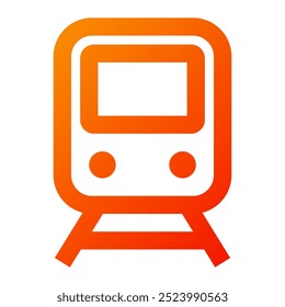 Icono del tren. tren, ferrocarril, transporte, transporte, viaje, locomotora. Ilustración de icono de Vector