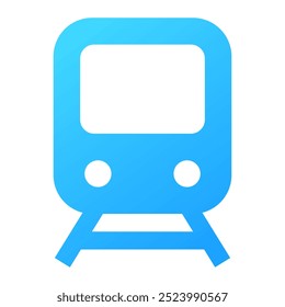 Icono del tren. tren, ferrocarril, transporte, transporte, viaje, locomotora. Ilustración de icono de Vector