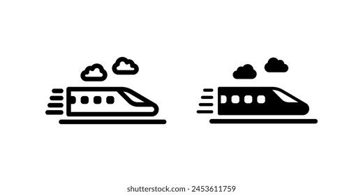 Train icon set. flat illustration of vector icon