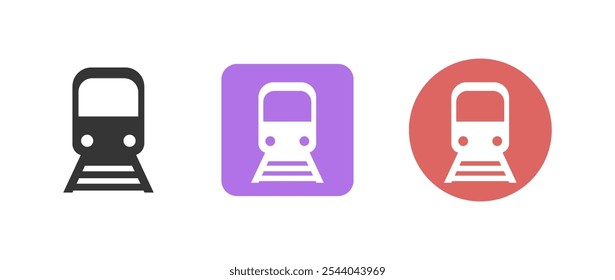 train icon set vector illustration eps 10